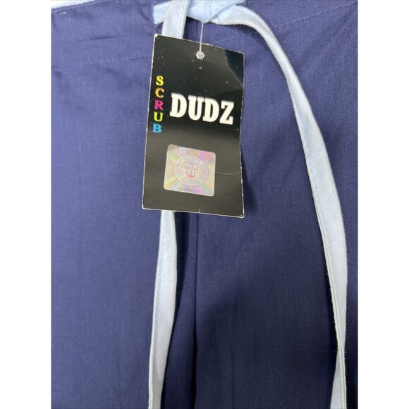 Dudz Scrub Size S UNC NCAA North Carolina Tar Heels Back Logo Pants Navy NWT New - Picture 3 of 5